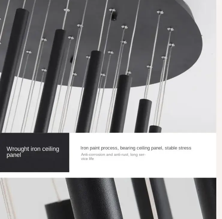 

Современная светодиодная люстра, минималистичный дуплексный пол, модная атмосфера, скандинавская лампа для гостиной, вилла, спиральная лестница, длинная подвеска