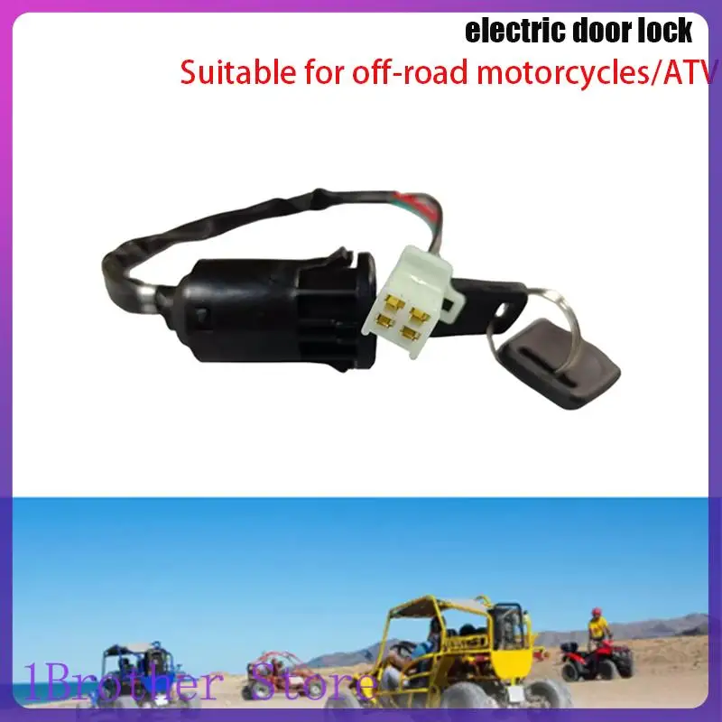 

Ignition Key with Wires + Lock: Reliable for Motorcycle, Beach Bike & ATV Electric Door Lock Retrofits