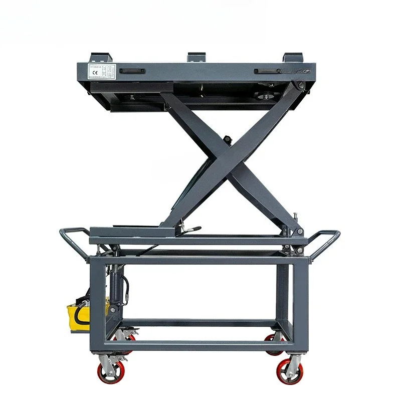 New energy vehicle battery lift electric battery disassembly and maintenance pneumatic lifting platform trolley