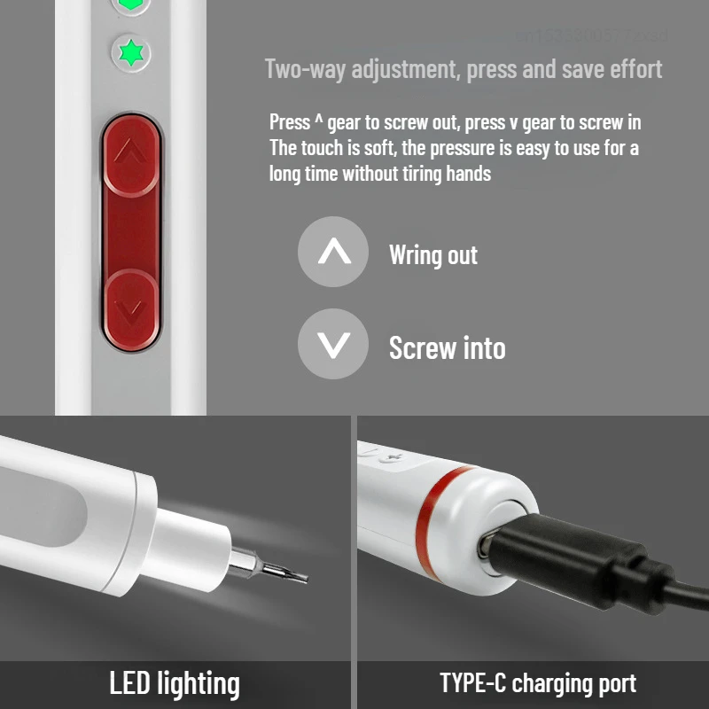 GLEDE Electric Screwdriver Rechargeable Multifunction Mini Electric Screwdrivers Rechargeable Driver Set Repair Tools for Home