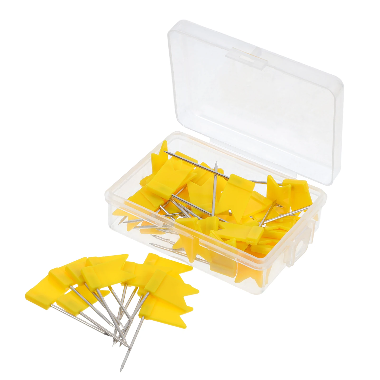 

50 Pcs Map Flag Needle Decorative Thumb Tacks Cute Push Pins Colored Creative Aesthetic