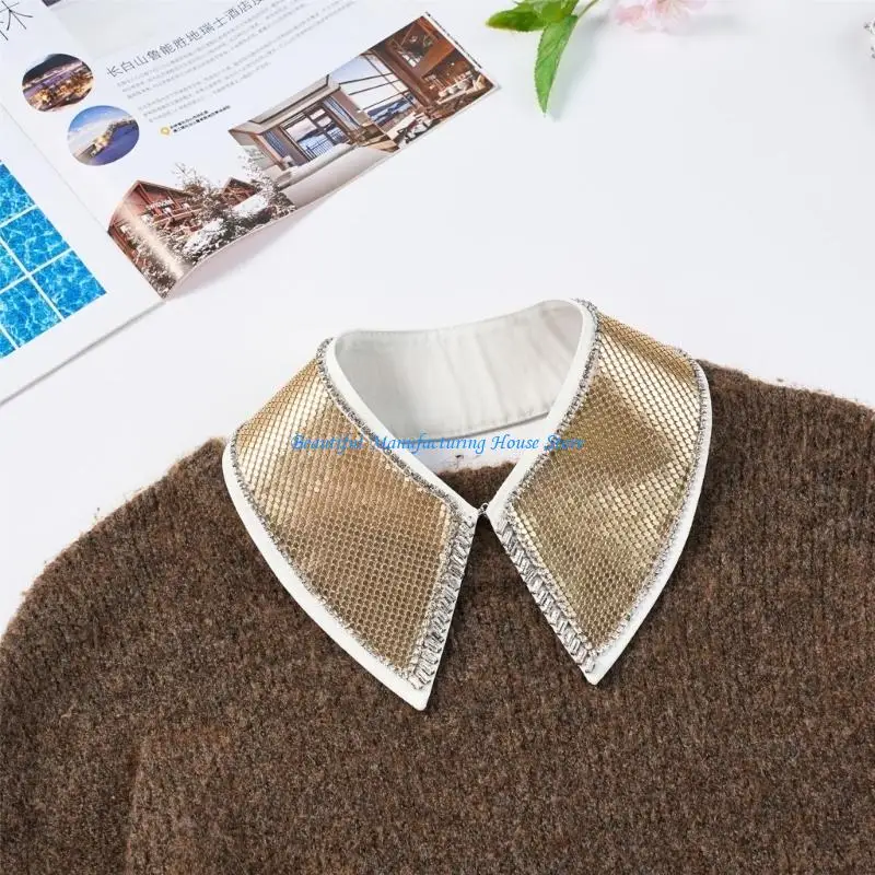 E56A Girls Lapel Shawl Elaborate Collar Distinctive Aesthetic Sweet Art