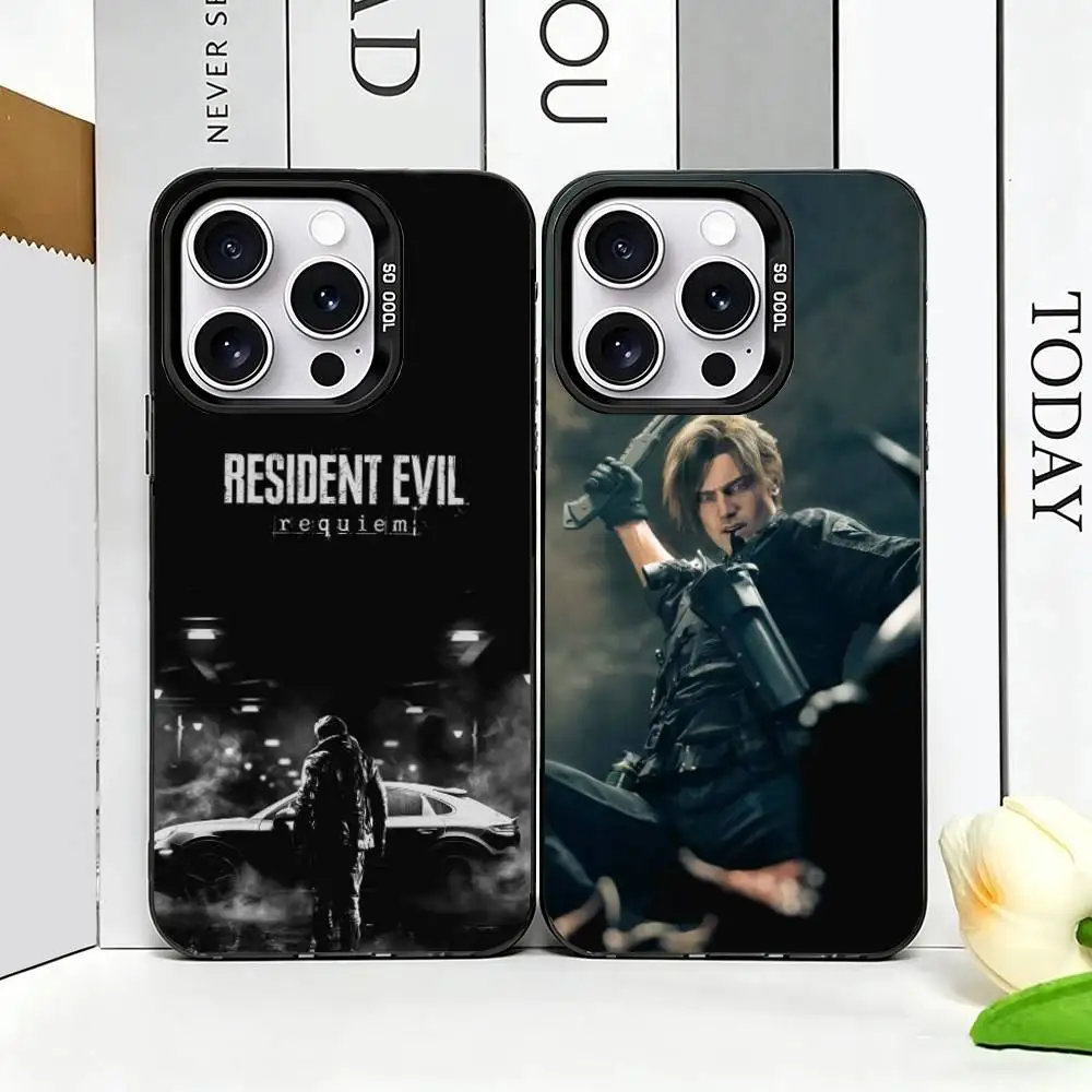 resident evil requiem Phone Case For iPhone 17,16,15,14,13,12,11 Plus,Pro Max,XS,Colorful Silver Phone case Funda Cover