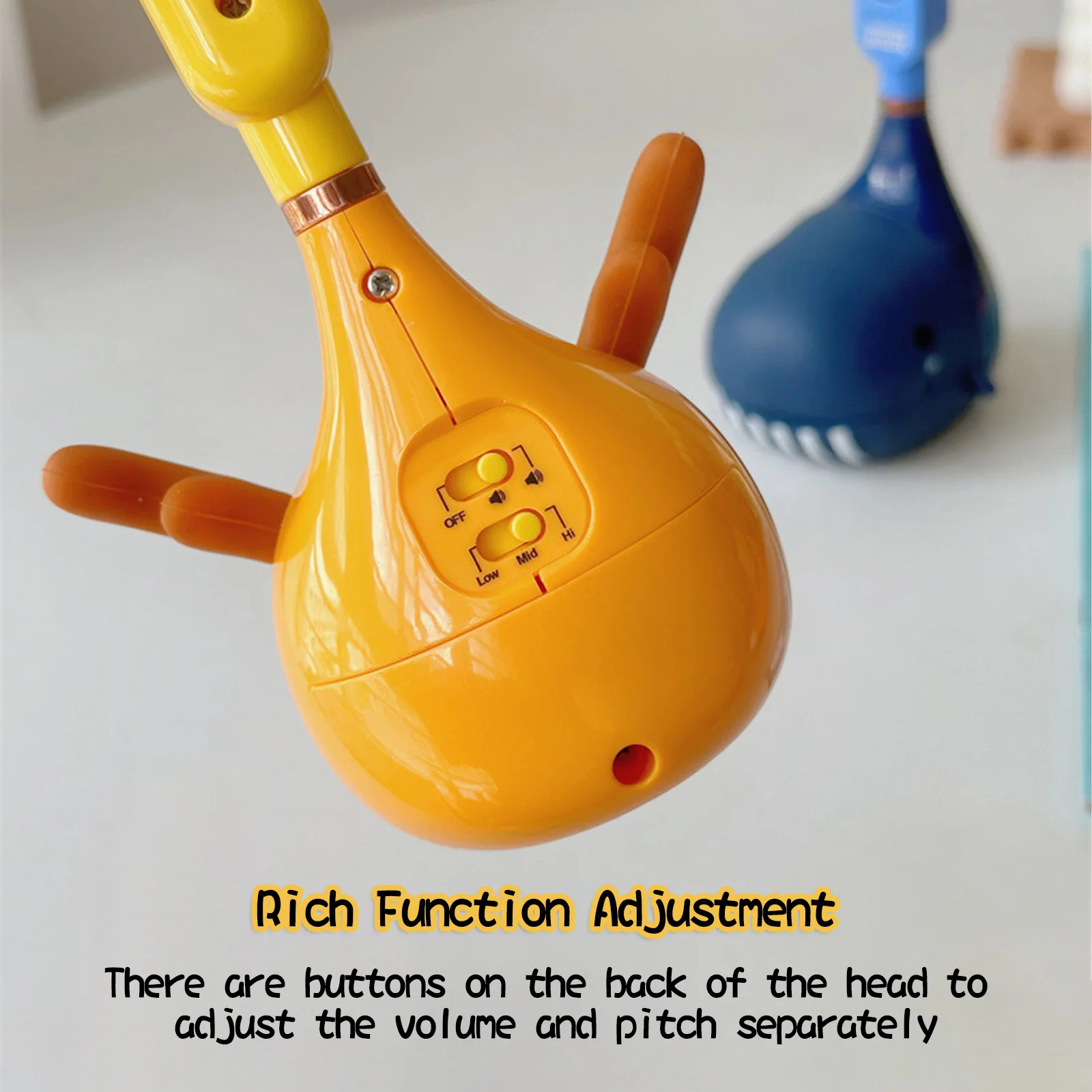 Electronic Erhu Adorable Mini Guitar Erhu Cartoon Shape Music Synthesizer Kids Early Educational Learning Musical Instrument