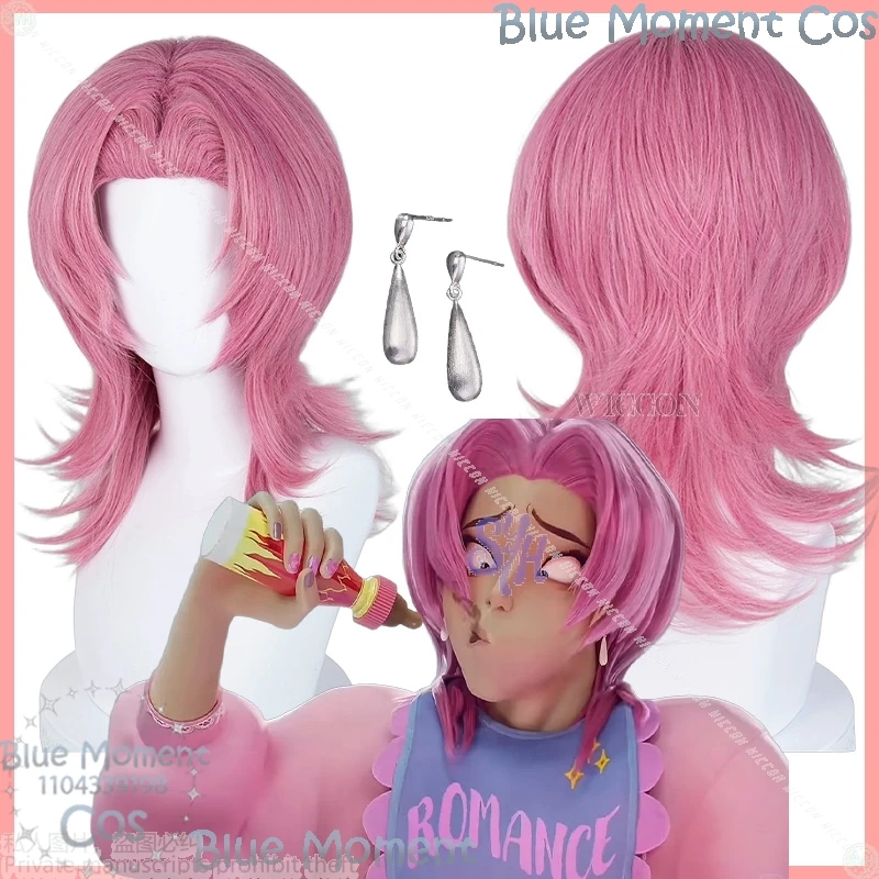 

Saja Boys Romance Cosplay Movie Kpop Demon Anime Lovely Jirai Kei Costume Hair Heat Resistant Synthetic Hair Wigs + Wig Cap Cos