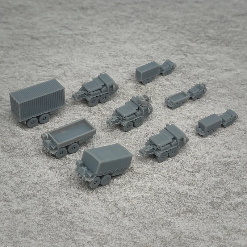 5 قطع M977 OSHKOSH نموذج شاحنة تكتيكية من الراتنج 1/350 أو 1/700 نموذج مصغر لعربة دبابة TK419