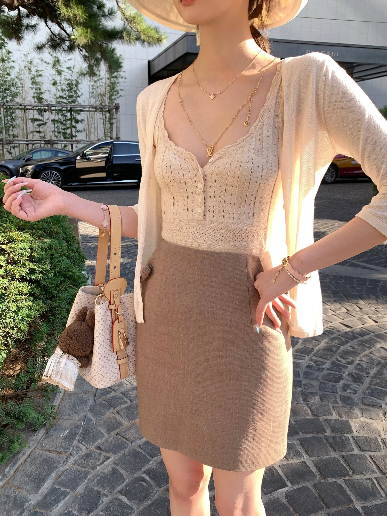 

Новая женская офисная юбка с бантом и карманами, приталенная, с высокой талией, для работы и повседневной носки, летняя