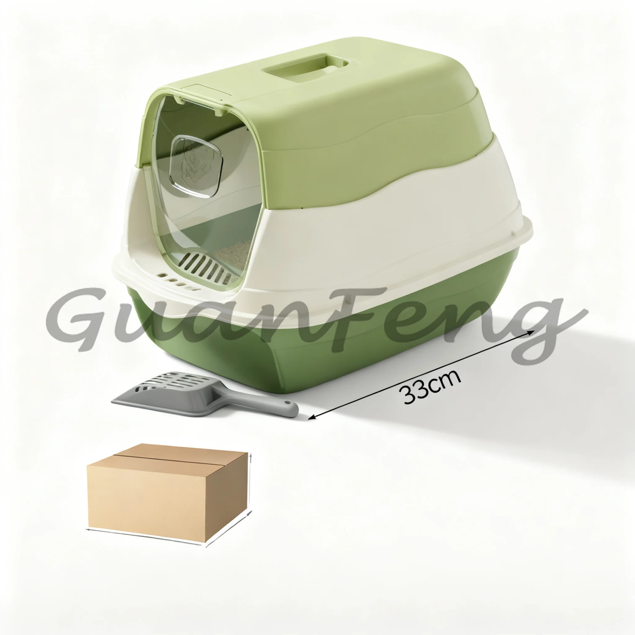 Extra Large Self-cleaning Cat Litter Box, Fully Enclosed Odorless Spill-Proof Pet Toilet for Indoor Cats