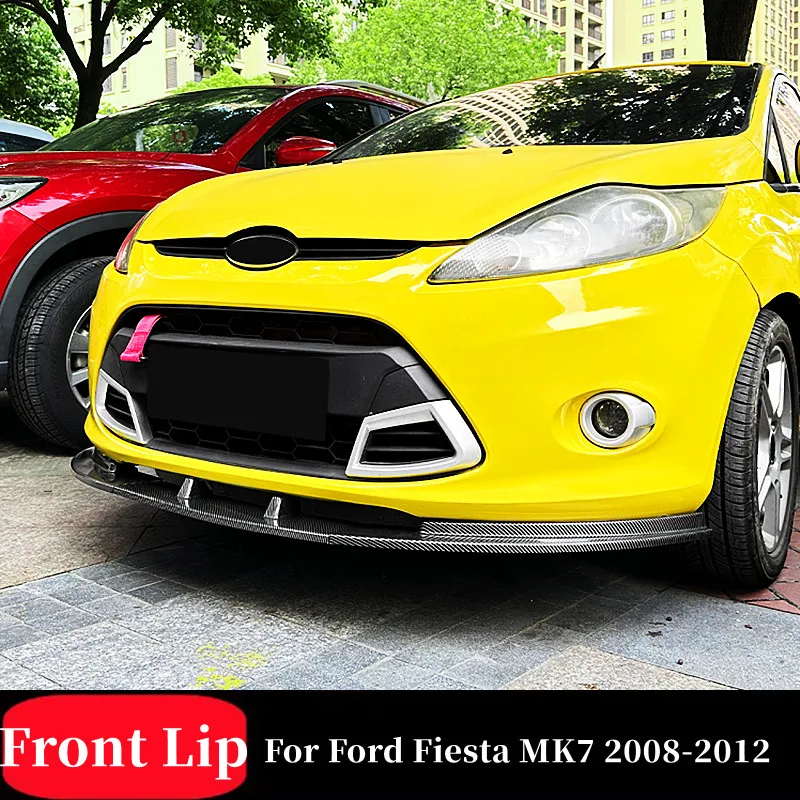 

For Ford Fiesta MK7 Standard Edition 2008-2012 3pcs/Set ABS Plastic Car Front Bumper Lip Splitter Diffuser Body Kit Spoiler Trim
