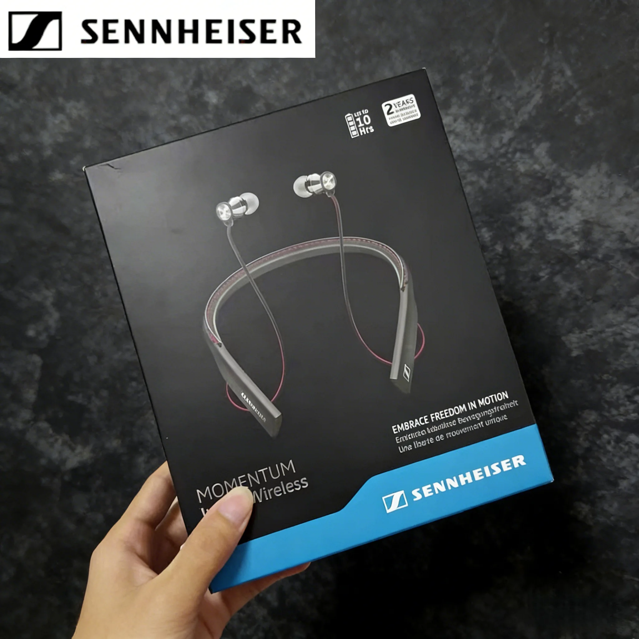 100% Originele Sennheiser Momentum In-Ear Draadloze Bluetooth Oortelefoon Sport Headset Ruisonderdrukkende Oordopjes NFC Hoofdtelefoon