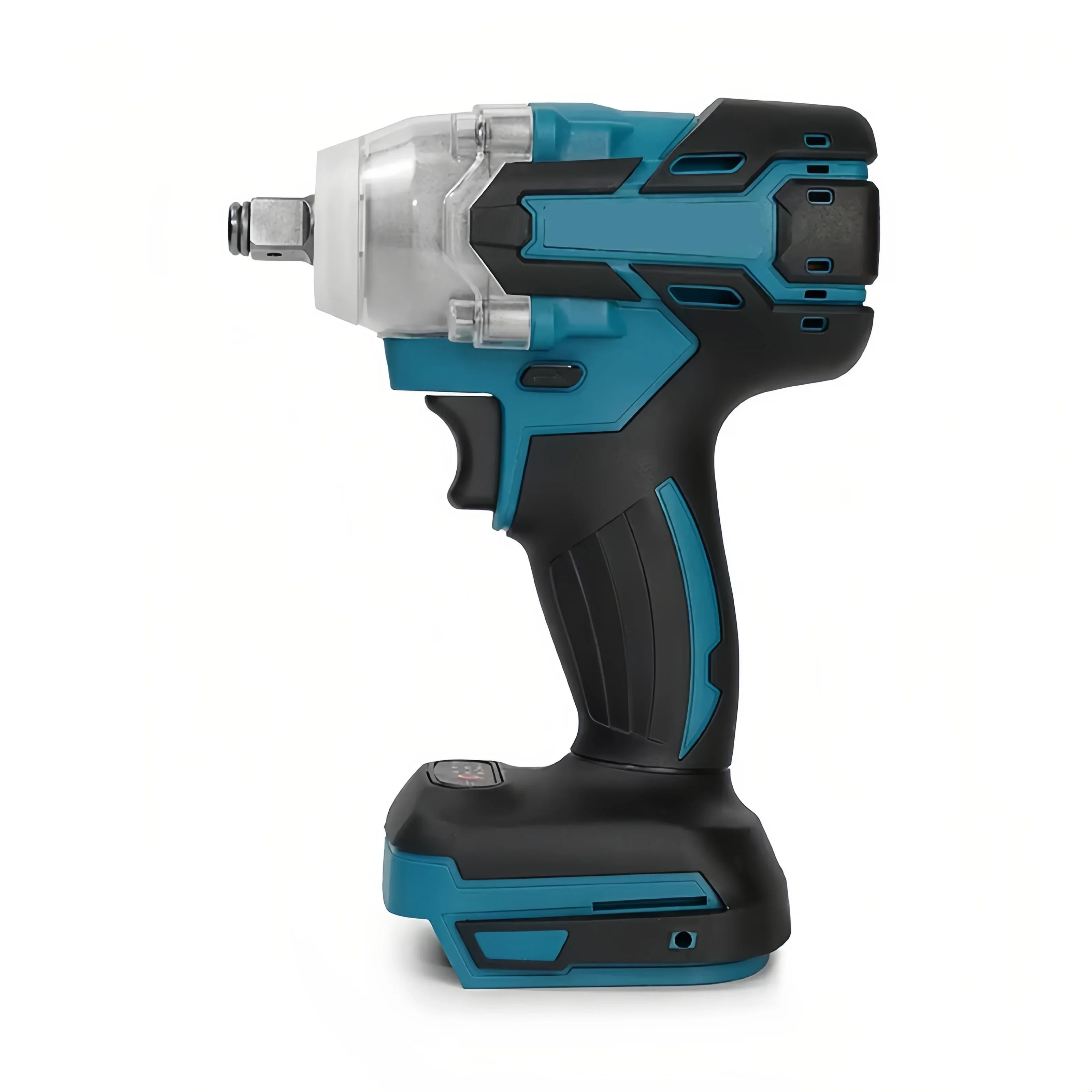 

1/2" Brushless Impact Wrench Cordless for Makita 18V Battery, Electric Socket Wrench Rechargeable Blue Tool 1/2" Drive