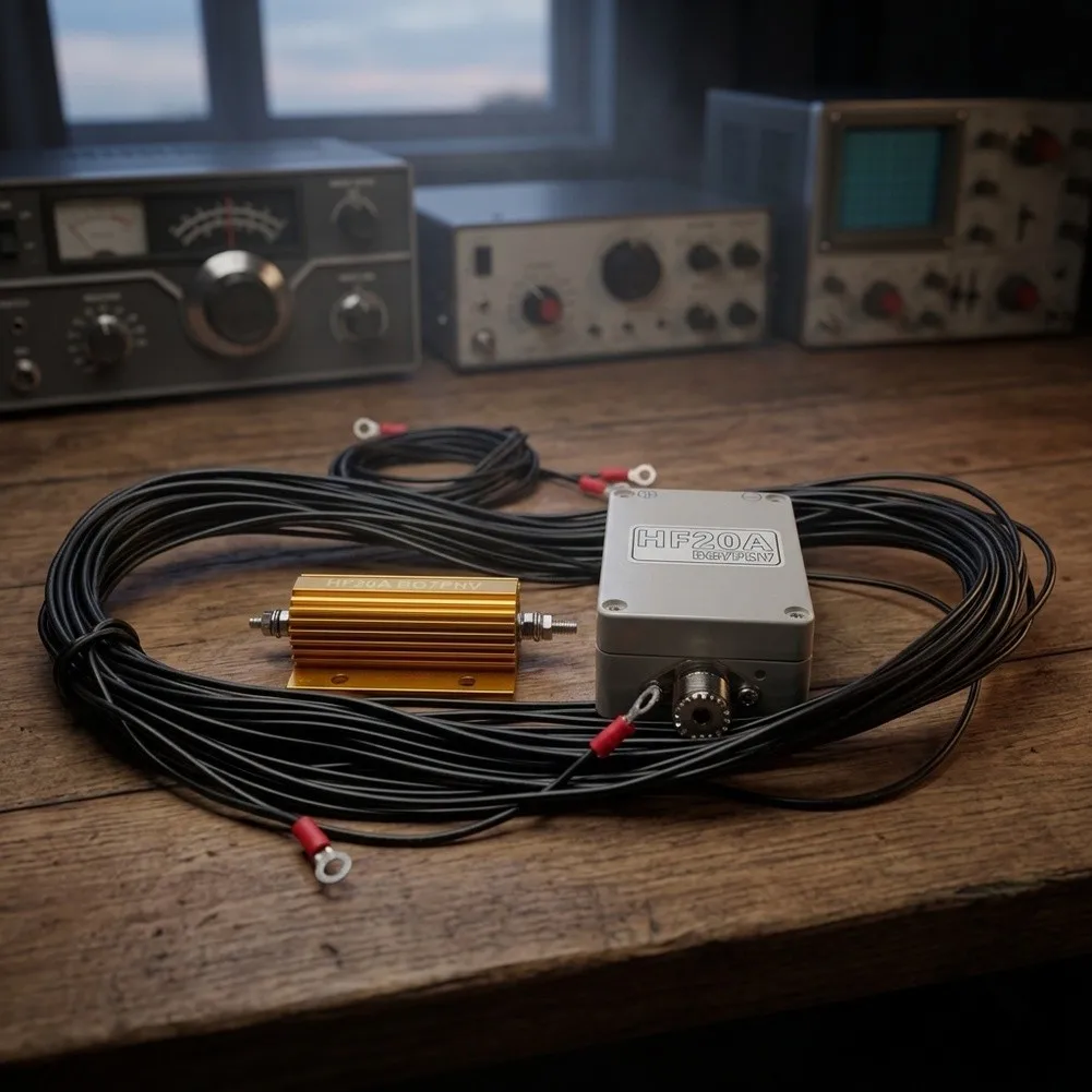 HF20A Shortwave For Antenna for Temporary Base Stations - 20m Radiator Length - 1-1.5mm Copper Core - ABS Black