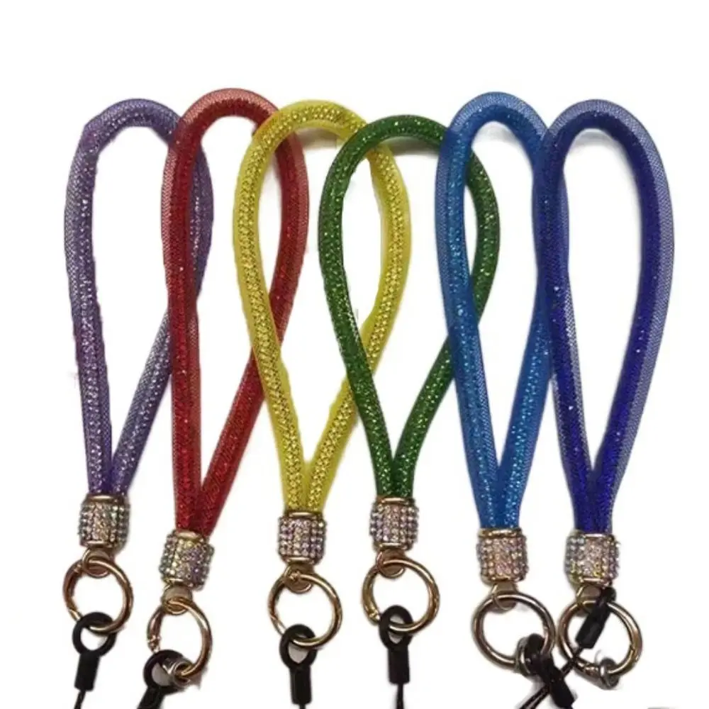 

Hanging Cord Glitter Rhinestone Phone Lanyard Handheld Luxury Mobile Phone Rope Anti Loss Bling Bling Mobile Phone Chain