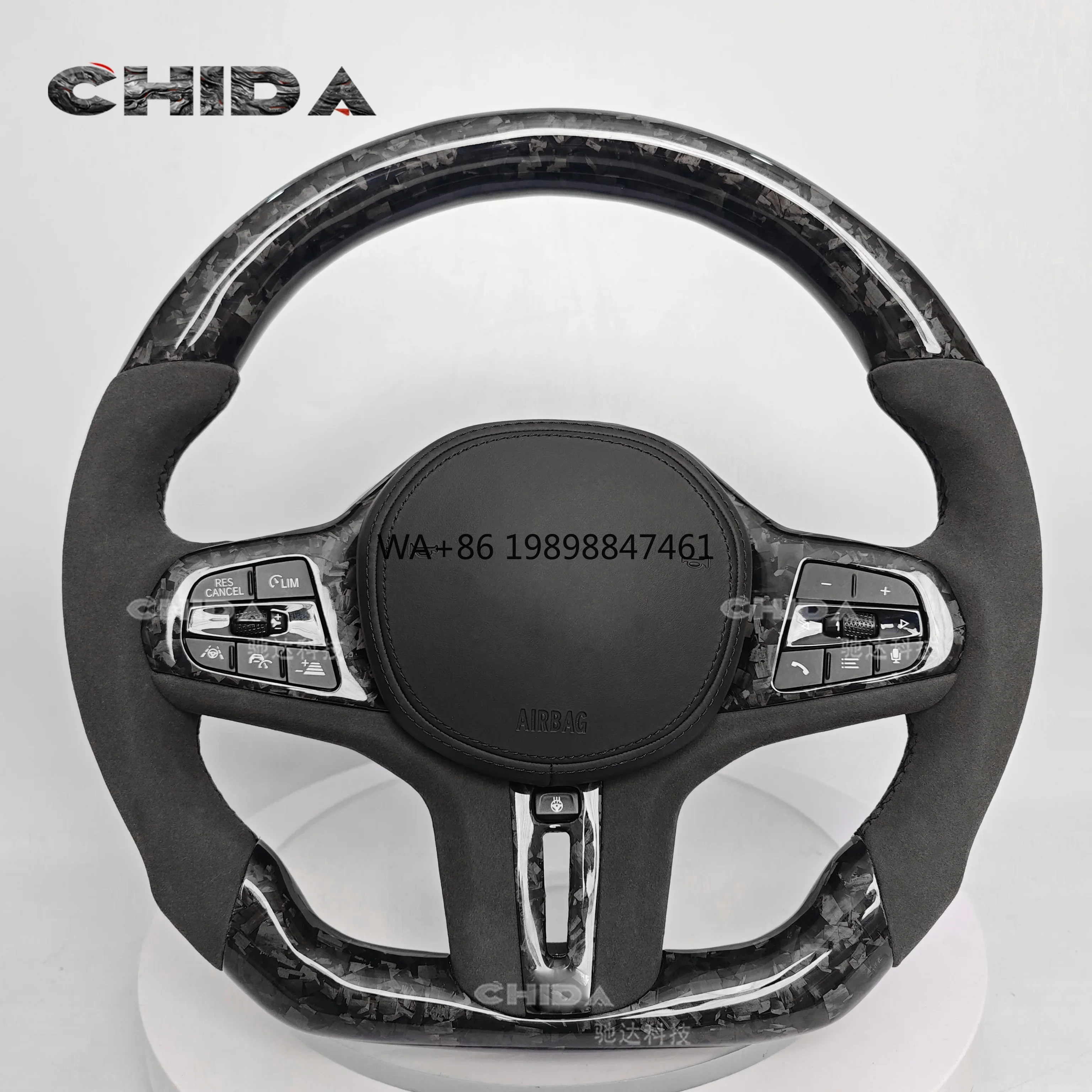 

B-M-W Can Customize High-quality Leather Suede Carbon Fiber Steering Wheel 3 4 5 Series F30 F30 F22 F10