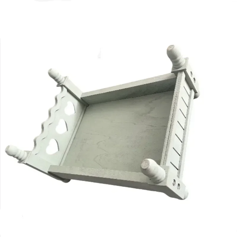 Newborn Photography Props Assembled Small Wooden Bed Studio Baby Photo Posing Decoration Furniture Ideal Photo Shoot Accessories view 6