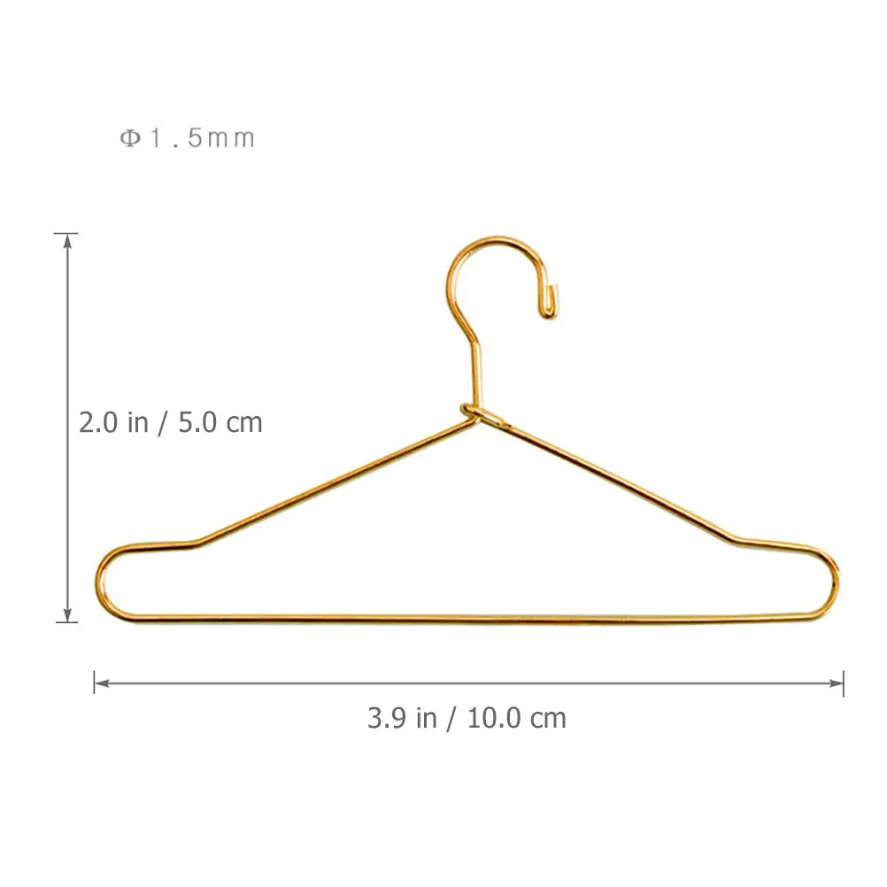10Pcs Carbon Steel Small Hangers Sturdy Clothes Holders Clothes Racks Wardrobe Storage Accessories Small Hangers - view 4