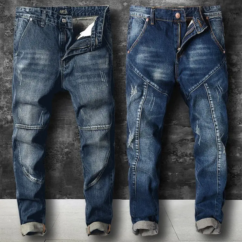 Neue Frühling Herbst Herren Stretch Harem Jeans lässig schlanke Jeans Bleistift hose Luxus kleidung Männer Designer Kleidung Streetwear Hosen