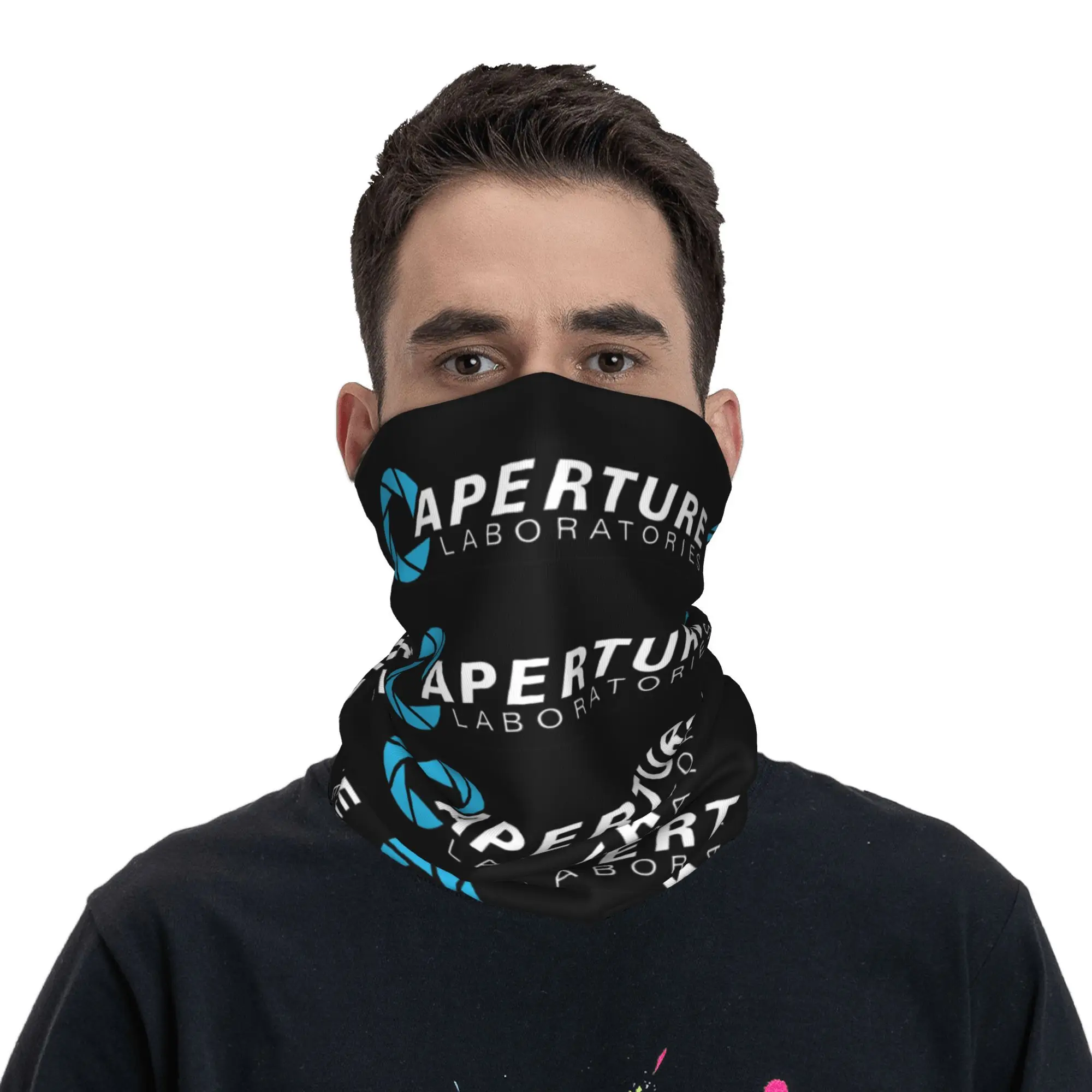 

Aperture Science Laboratories Portal Bandana Neck Gaiter Printed Mask Scarf Multifunction Face Mask Outdoor Sports Unisex Adult