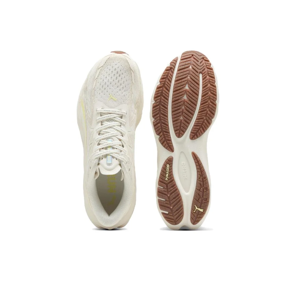 PUMA Velocity NITRO 4 Abrasion Resistant Low top Casual Running Shoes Men's Ecru 312635-07