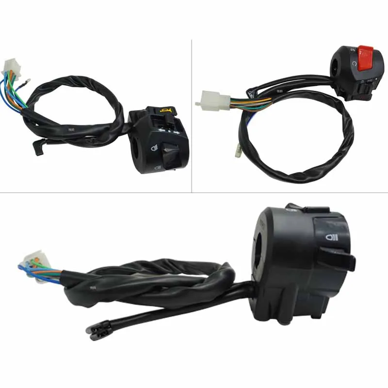 Motorcycle Handlebar Grip Block Combination Switch Control Switch Suitable for Double Throttle Cable Hole CBR Models