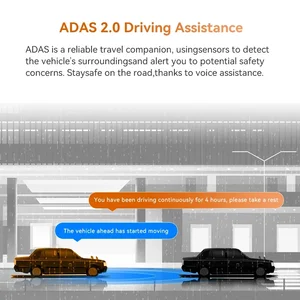 DDPAI Dash Cam Z60 3CH تدعم كاميرا داش الخلفية والداخلية مع GPS 5 جيجا هرتز واي فاي ADAS Nightvision Dash Camera 24H مراقب وقوف السيارات أعلى 8 مبيعات GSM GPS كاميرا السيارة - No4