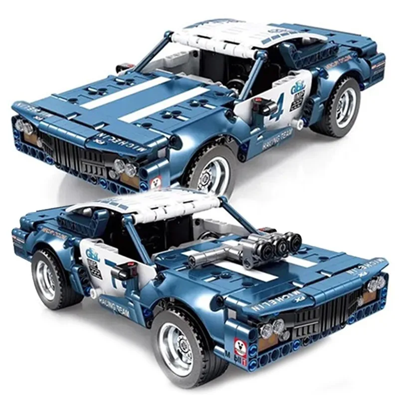 

Technician City Muscle Car Model Building Blocks Constructor Expert Bricks Set moc Kid Toys For Children Gift 1030 1019 1017