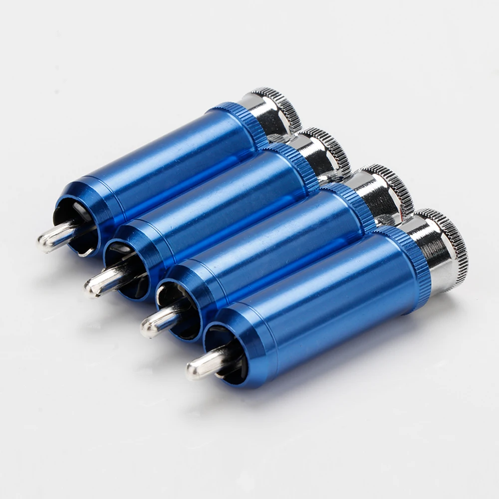 Hi-End RCA-Serie RCA-Stecker, doppelt verriegelter Kupfer-RCA-Stecker mit Löt- und Schraube für DAC-Verstärker – Detail 5