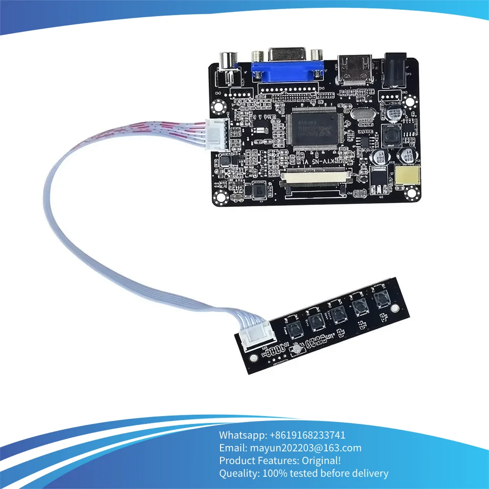 5 inch TFT LCD Screen Display Panel 640x480 ZJ050NA-08C with HDMI VGA AV LCD Controller Driver Board Work for 50Pin TTL LCD New