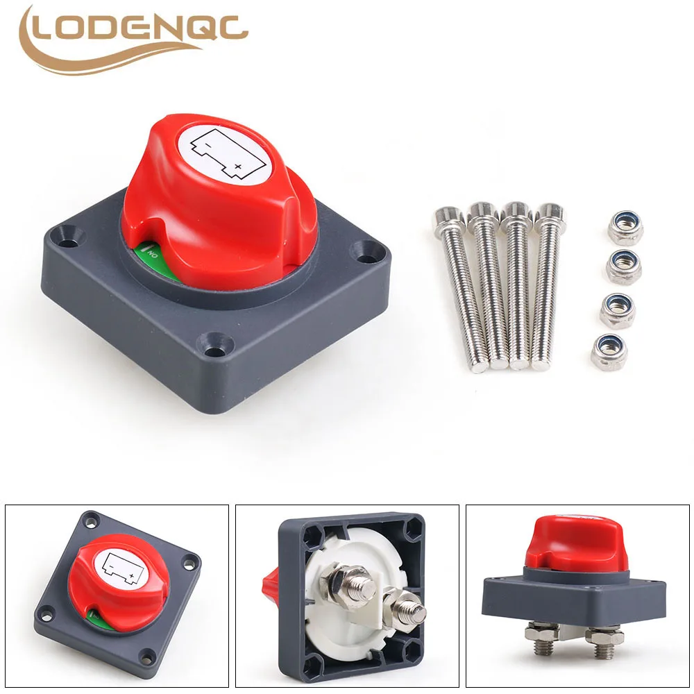 12-60V 100-300A Battery Selector Isolator For Motor Homes Boat RV Disconnect Rotary Switch Cut On & Off For Yachts Trains