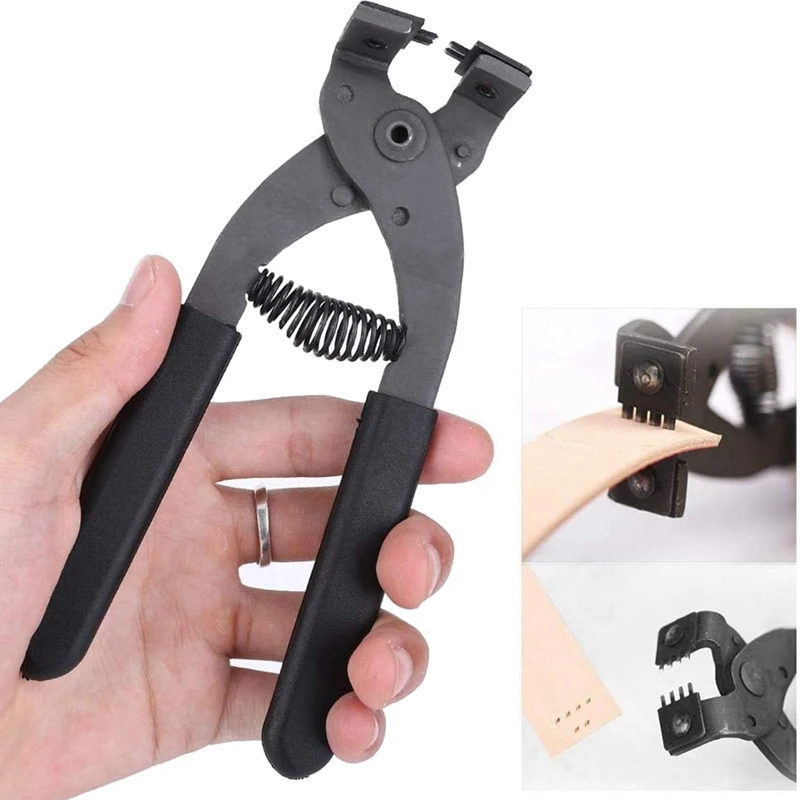 Leather Silent Pliers Carbon Steel Leather Craft Punch Stitching Tool Sewing Chisel For Belt Wallet Strap