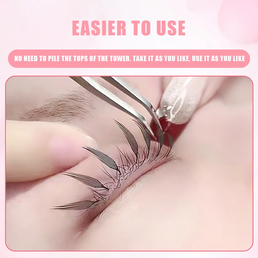 Yelix Feather Lashes การ์ตูน Spire Premade Lashes แฟนมังงะอะนิเมะขนตาปลอมสําหรับเครื่องมือแต่งหน้า