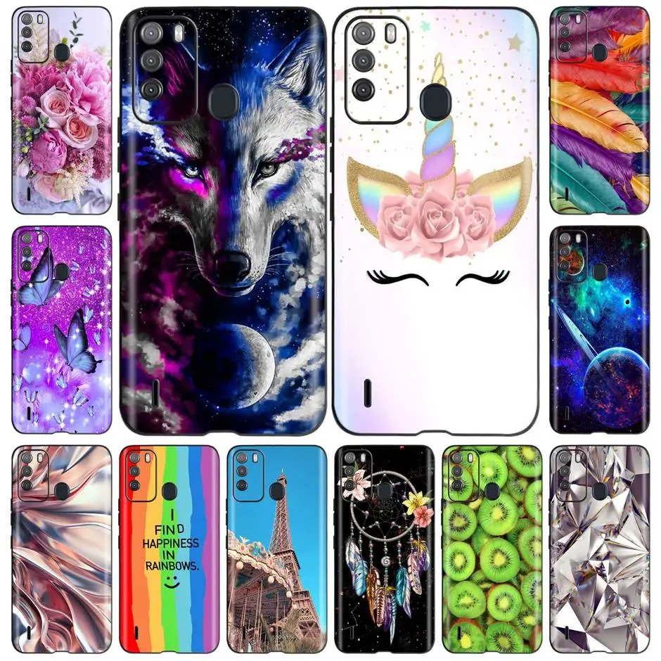 

Cover For ITEL Vision 1 Pro Phone Cases For ITEL S16 Case 6.5'' Soft Silicone Funda TPU Back Bumper S 16 Vision1 Pro Coque