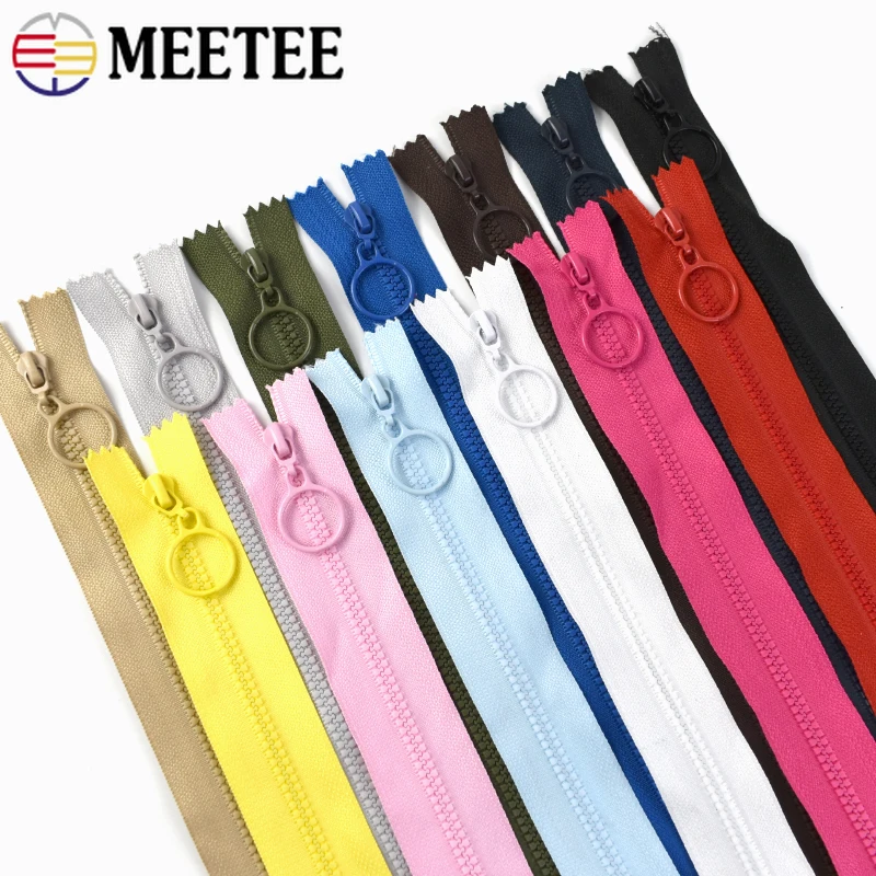 5/10 قطعة 25/60 سنتيمتر سحابات الراتنج الملونة 3 #   إغلاق/مفتوح نهاية سستة حلقة مجتذب حقيبة جيب إغلاق البريدي الخياطة السحابات إصلاح الملحقات