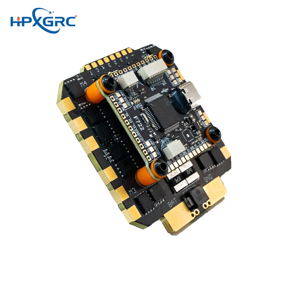 

Контроллер полета HPXGRC F722 со стеком и ICM42688P BLHeli_32 ESC 80A/100A 3-8S LIPO 30,5x30,5 мм для гоночного дрона RC FPV