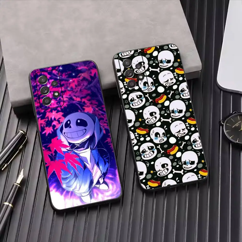 U-Undertale S-Story Driven RPG Phone Case Black Silicone Soft For Samsung S25,S24,S21,S22,S23,S30,Ultra,S20,Plus,Fe,Lite