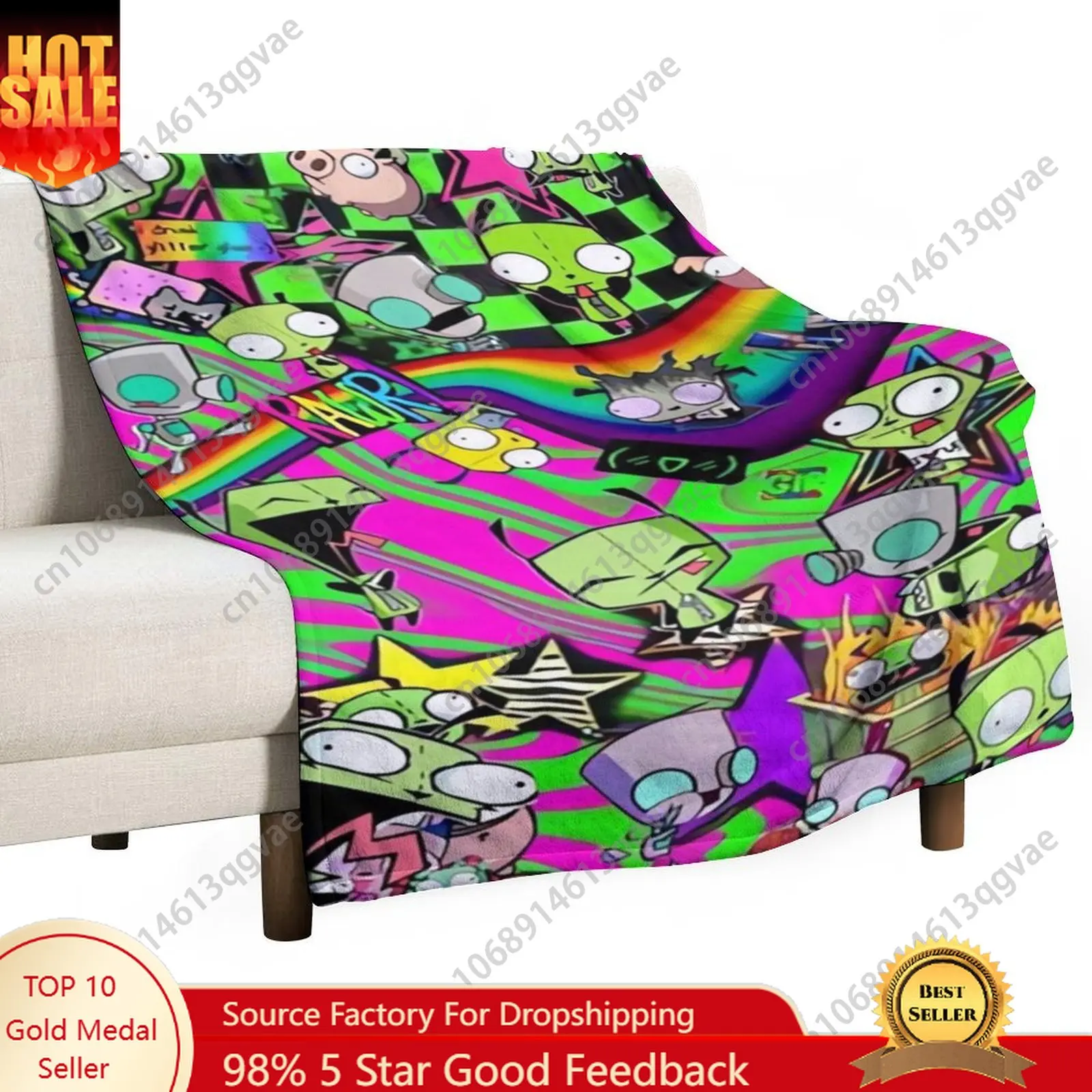 

Invader Zims Flannel Blankets Are Soft Comfortable and Warm Perfect for Winter Naps Homes Offices Travel Camping and More