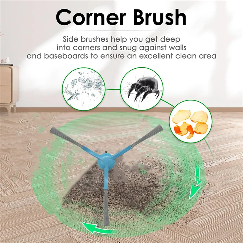 12 szt. Szczotka boczna Forlubluelu L15 Akcesoria do zamiatarek Ultra trwałe akcesoria Zwiększona wydajność czyszczenia