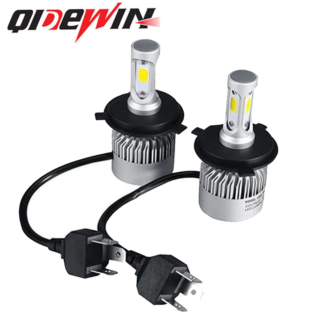 S2 H4 160W 16000LM Hi-Lo Beam Cob Led Headlight Bulbs HB2 9003 6500K Kit LED front headlights car lights led White Fog Lamp 12V