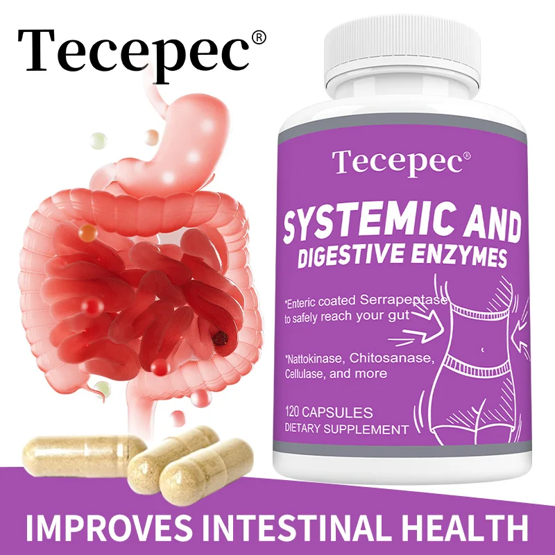 

Protease and other digestive supplements support the intestines, immune system health, metabolism, and weight management