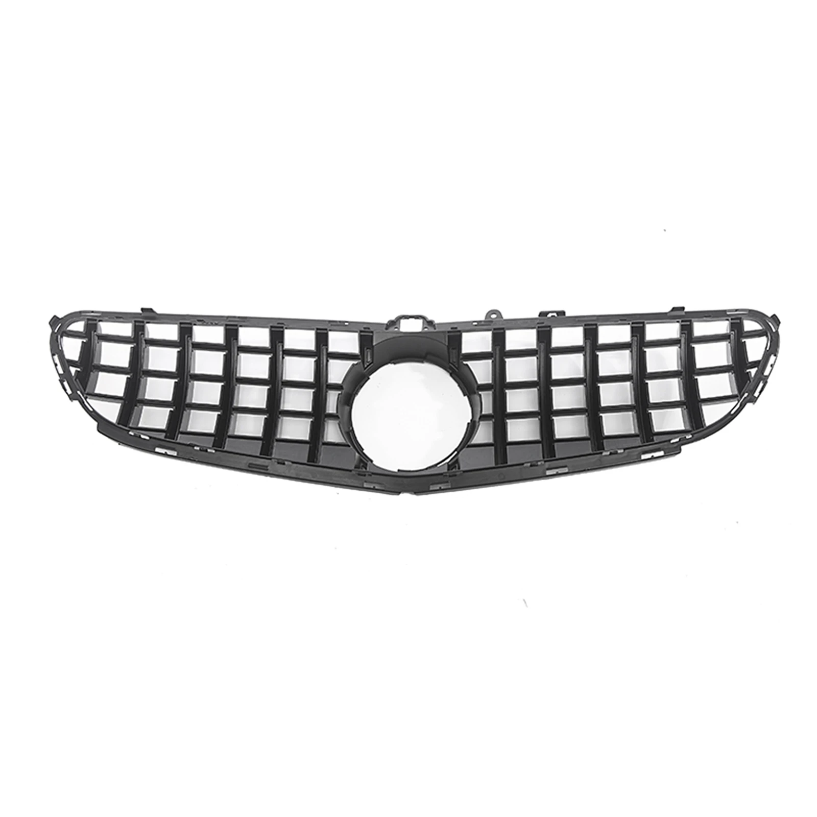 Per Mercedes Benz W218 C218 CLS63 AMG 2015-2018 GT Stile Racing Grill Griglia Anteriore Nero/Argento Auto Paraurti Superiore Cofano Maglia Griglia