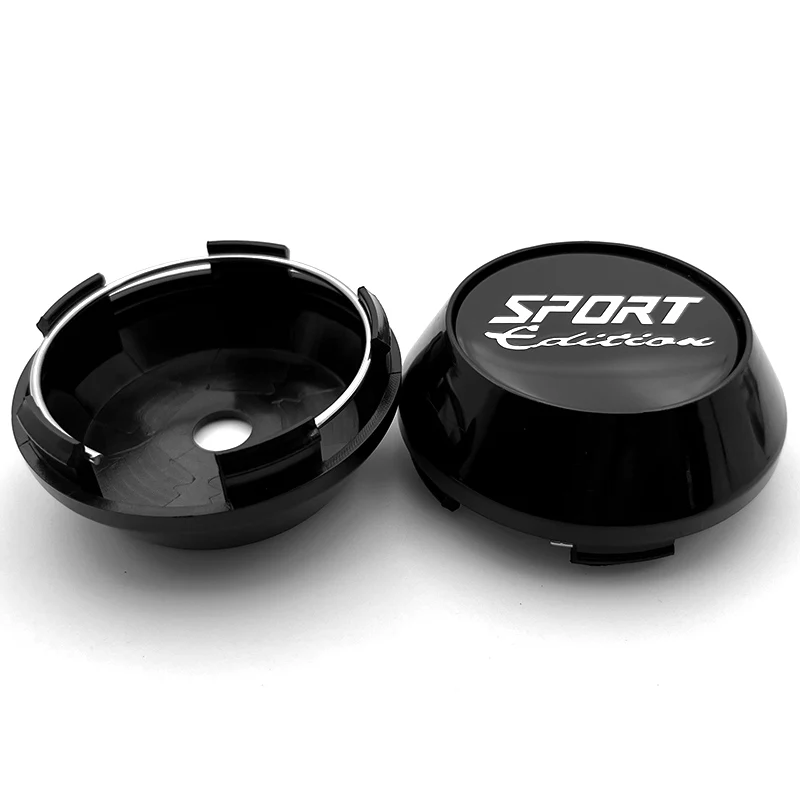 4pcs/lot 65mm with Metal Ring SPORT Edition Logo Car Wheel Center Cap Car Wheel Rim Hub Cap Cover