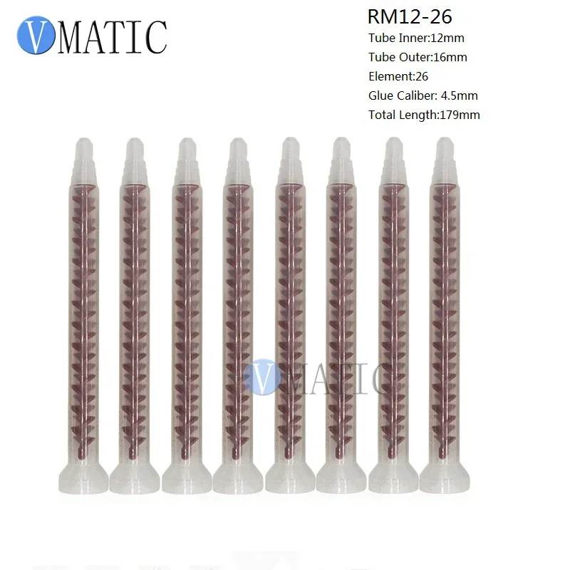 Free Shipping Resin Dynamic Mixer RM12-26 Mixing Nozzles For Duo Pack Epoxies Core POM Material