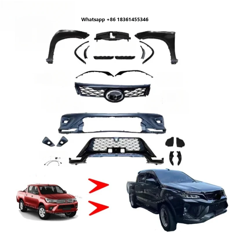 

For Rocco Facelift To Fortuner Legender Bodykit Car Bumpers Body Kit