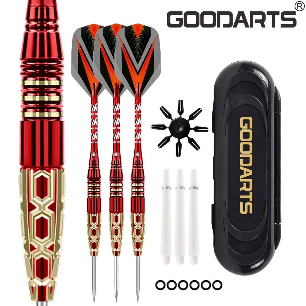 25g Professional Dart Set 3PCS Steel Tip Darts Flights Anti-Fall Hard Dart Pure Copper Dart Flying for Dartboard