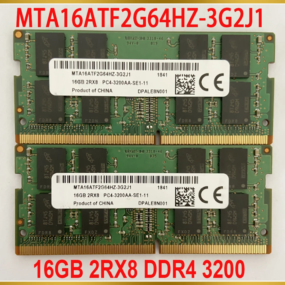 

1Pcs For MT RAM 16G 16GB 2RX8 DDR4 3200 Notebook Memory MTA16ATF2G64HZ-3G2J1