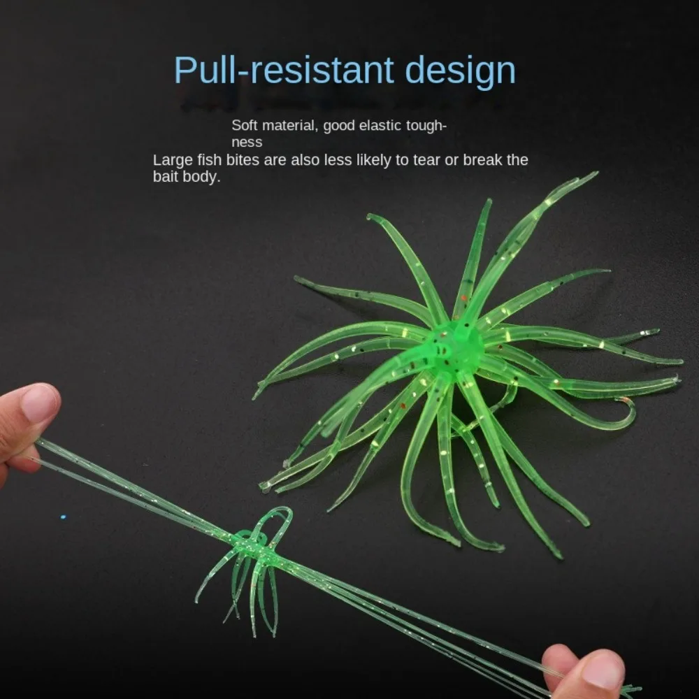 

2PCS Dice Fishing Sea Urchin Lures 1.7g Silicone Worm Silicone Worm Lure Artificial Tackle. Freshwater Bass