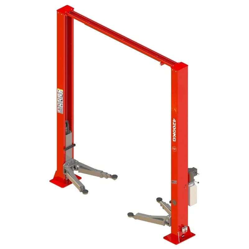 Manually unlock gantry double column lift U-T42A car lift equipment
