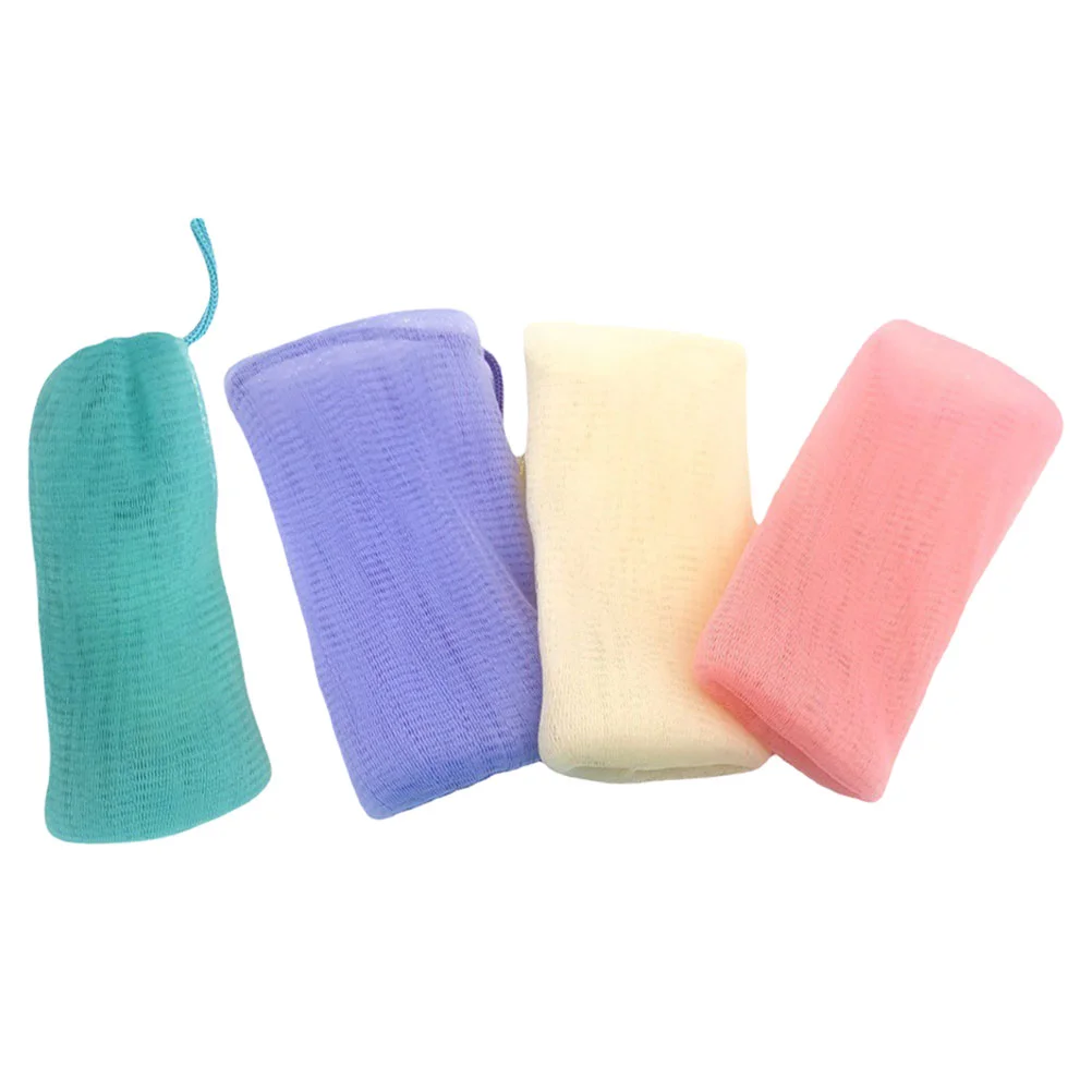 4Pcs Bathroom Soap Bag Soap Foaming Pouch Colorful Soap Bag Hanging Mesh Soap Bag Soap Mesh soap sock