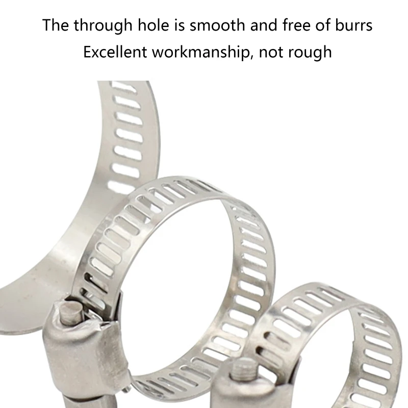 สแตนเลสสตีลปรับไดรฟ์ท่อ Clamps การใช้สายหนอนขนาดคลิปเกียร์ที่หนีบท่อหลอด Fasterner แปรงลวดล้างท่อค...