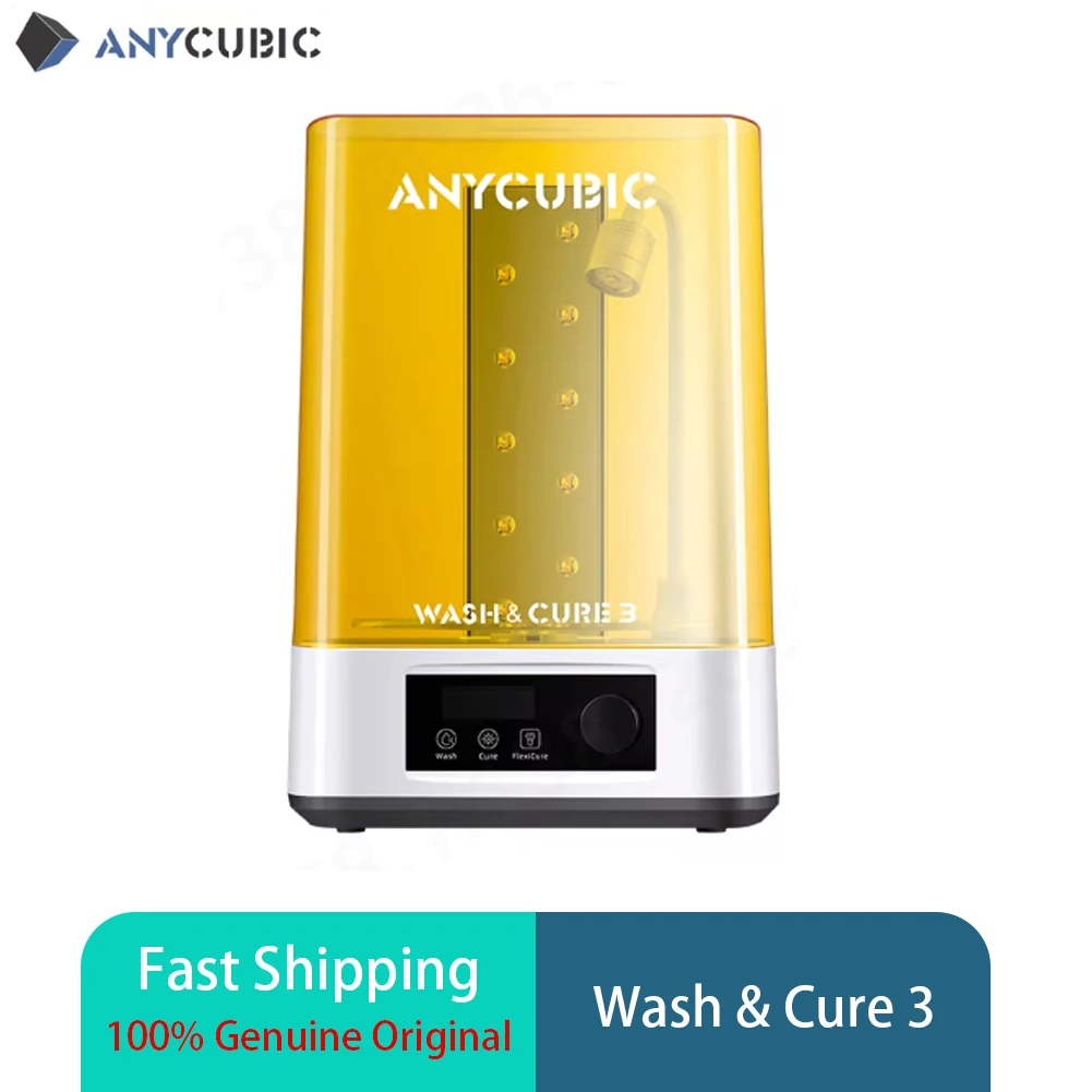 

ANYCUBIC Wash & Cure 3 2-в-1: Устройство для промывки и отверждения 3D-принтеров LCD Photon Mono 4/4 Ultra, многоцветное, 165x100x165 мм, быстрая доставка